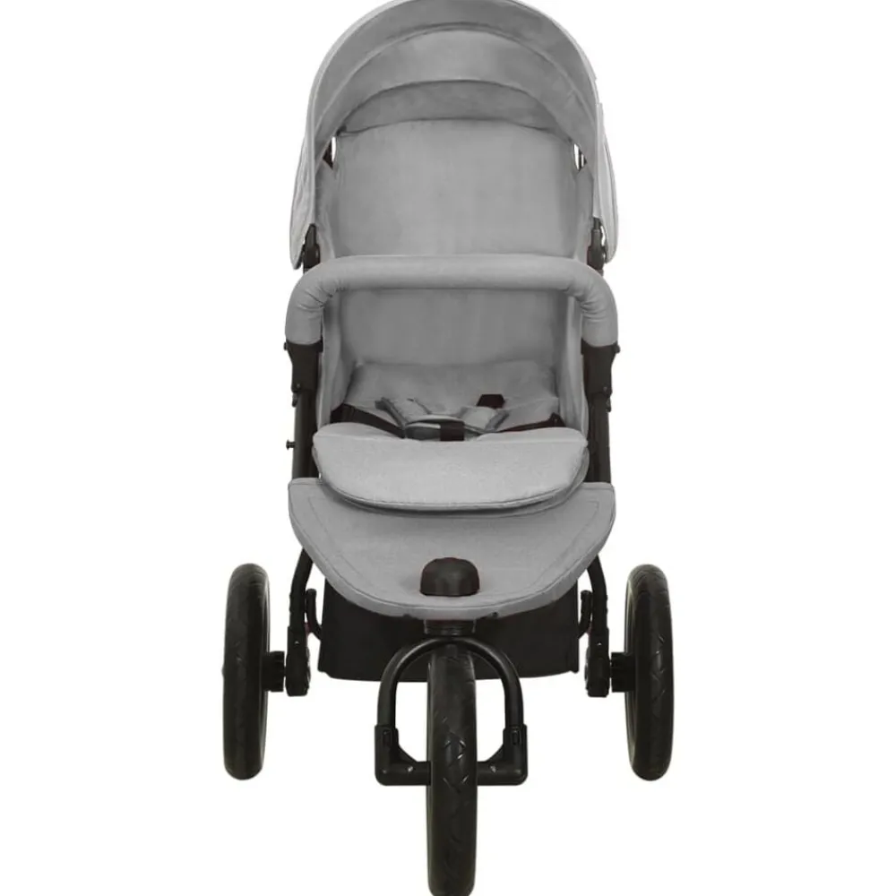 vidaXL Poussette pour bébé Acier