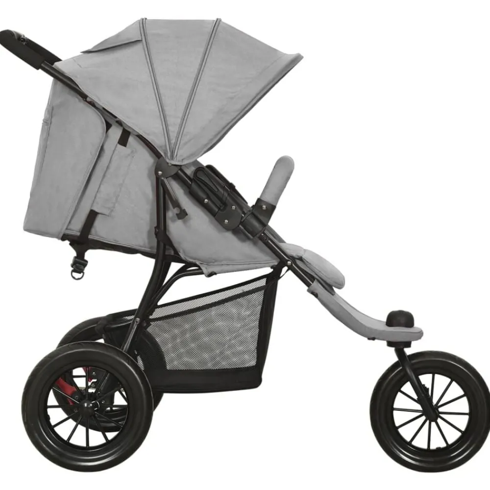 vidaXL Poussette pour bébé Acier