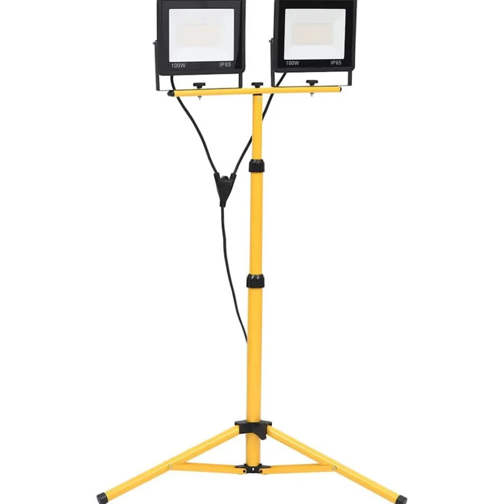 vidaXL Projecteur à LED avec trépied 2x100 W