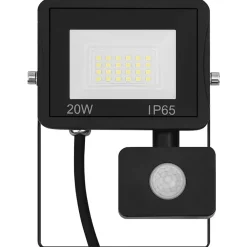 Luminaires-vidaXL Projecteur à LED avec capteur 20 W Blanc chaud