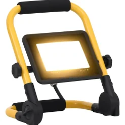 Luminaires-vidaXL Projecteur à LED avec poignée 30 W Blanc chaud
