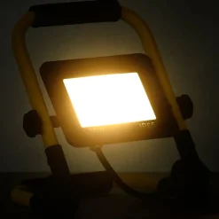 Luminaires-vidaXL Projecteur à LED avec poignée 30 W Blanc chaud