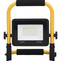 Luminaires-vidaXL Projecteur à LED avec poignée 30 W Blanc chaud