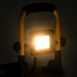 Luminaires-vidaXL Projecteur à LED avec poignée 10 W Blanc chaud