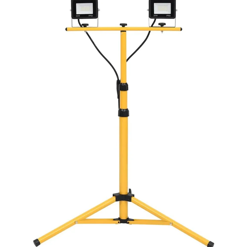 vidaXL Projecteur à LED avec trépied 2x20 W
