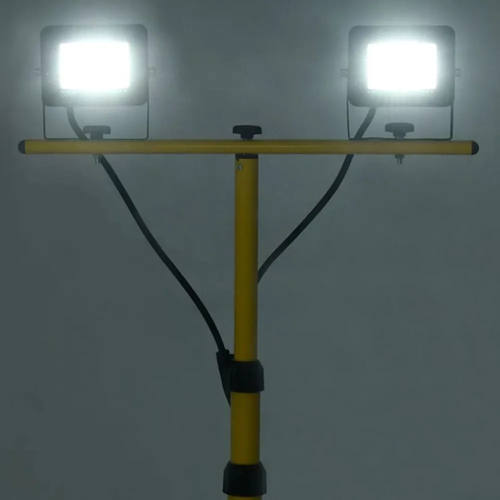 vidaXL Projecteur à LED avec trépied 2x20 W