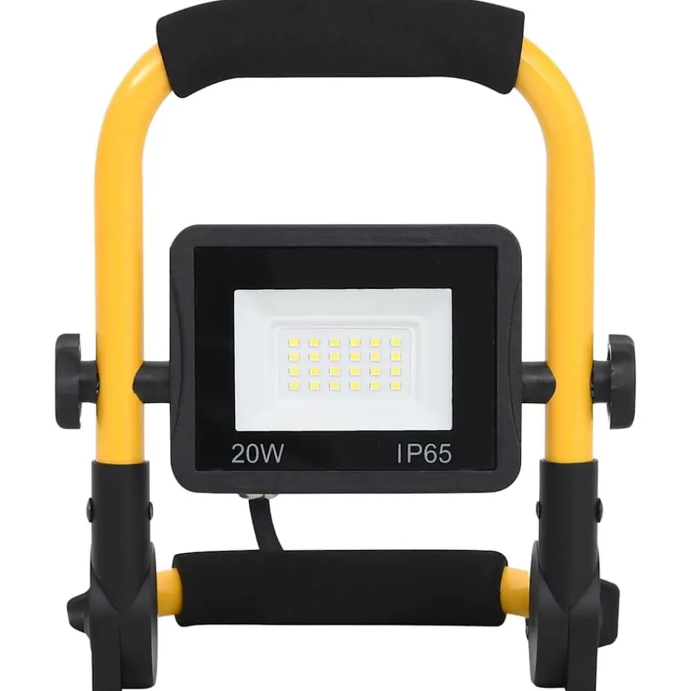 Luminaires-vidaXL Projecteur à LED avec poignée 20 W Blanc froid