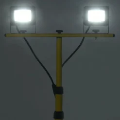 Luminaires-vidaXL Projecteur à LED avec trépied 2x10 W Blanc froid