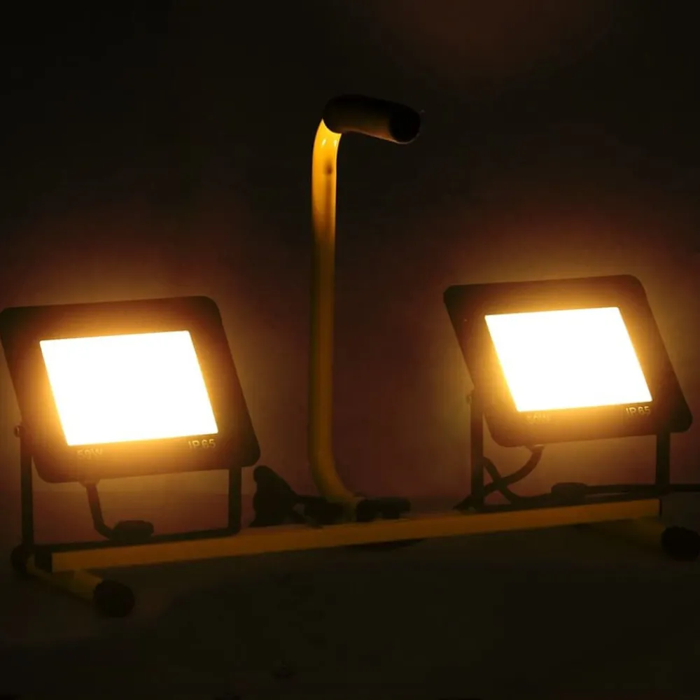 vidaXL Projecteur à LED avec poignée 2x50 W