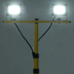 Luminaires-vidaXL Projecteur à LED avec trépied 2x30 W Blanc froid