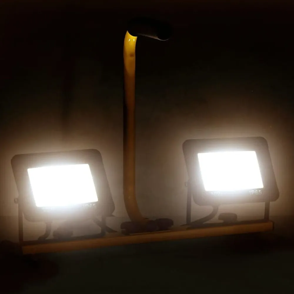 vidaXL Projecteur à LED avec poignée 2x30 W