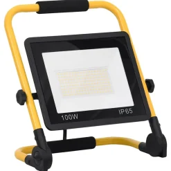 Luminaires-vidaXL Projecteur à LED avec poignée 100 W Blanc chaud