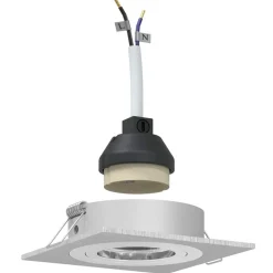 Luminaires-vidaXL Projecteur 6 pcs 9 x 9 x 2 cm Aluminium Argenté