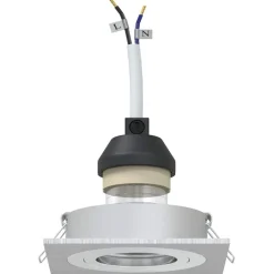 Luminaires-vidaXL Projecteur 6 pcs 9 x 9 x 2 cm Aluminium Argenté