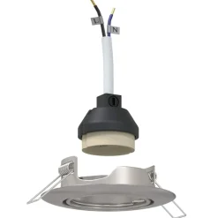 Luminaires-vidaXL Projecteur 6 pcs 9 x 9 x 2,5 cm Métal Argenté