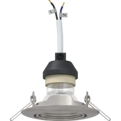 Luminaires-vidaXL Projecteur 6 pcs 9 x 9 x 2,5 cm Métal Argenté