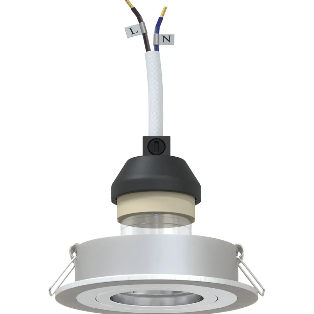 Luminaires-vidaXL Projecteur 6 pcs 9 x 9 x 2 cm Aluminium Argenté