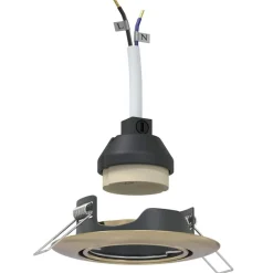Luminaires-vidaXL Projecteur 6 pcs 9 x 9 x 2,5 cm Métal Laiton