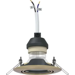 Luminaires-vidaXL Projecteur 6 pcs 9 x 9 x 2,5 cm Métal Laiton