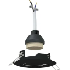 Luminaires-vidaXL Projecteur 6 pcs 9 x 9 x 2,5 cm Métal Noir