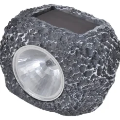 Luminaires-vidaXL Projecteurs solaires à LED forme de pierre 12 pcs