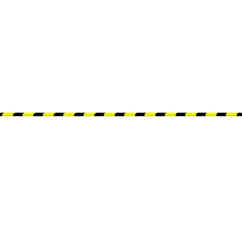 vidaXL Protecteur d'angle Jaune et noir 4x3x100 cm PU