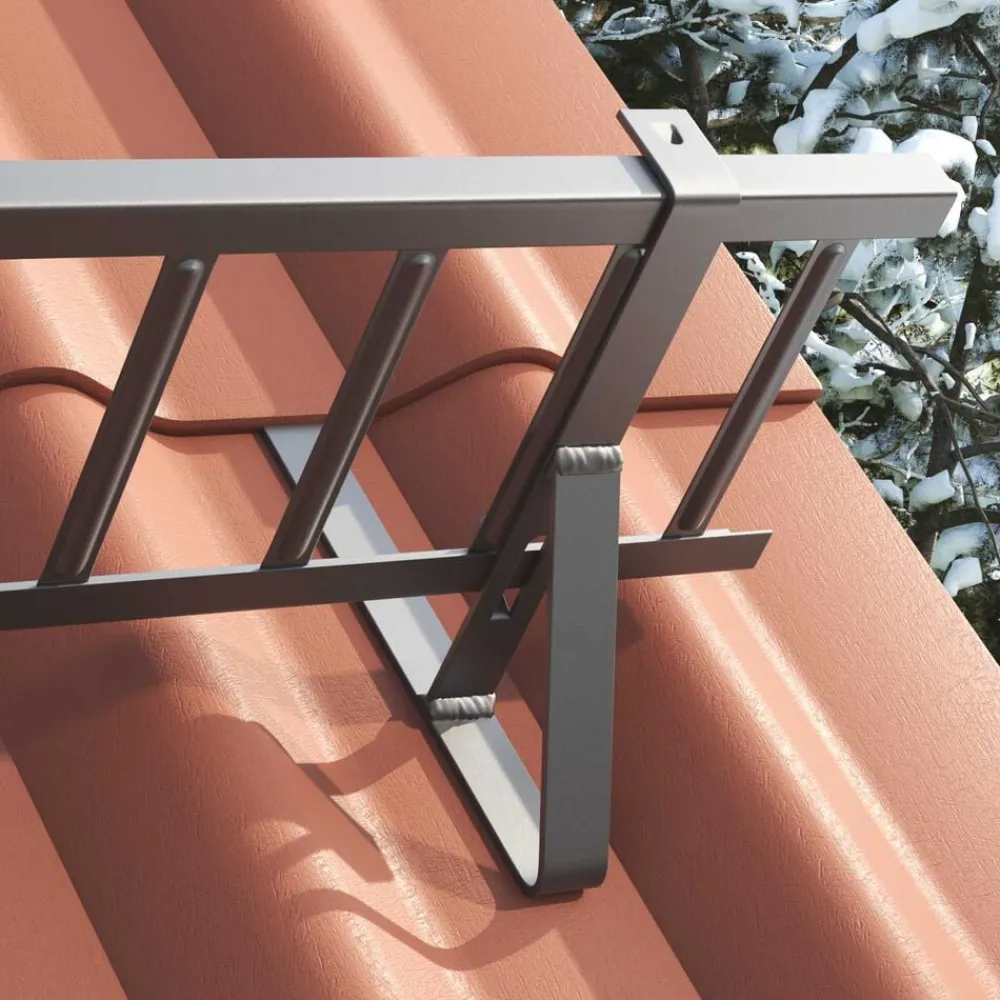 vidaXL Protection de neige pour toit 100 x 29,5 x 34,5 cm