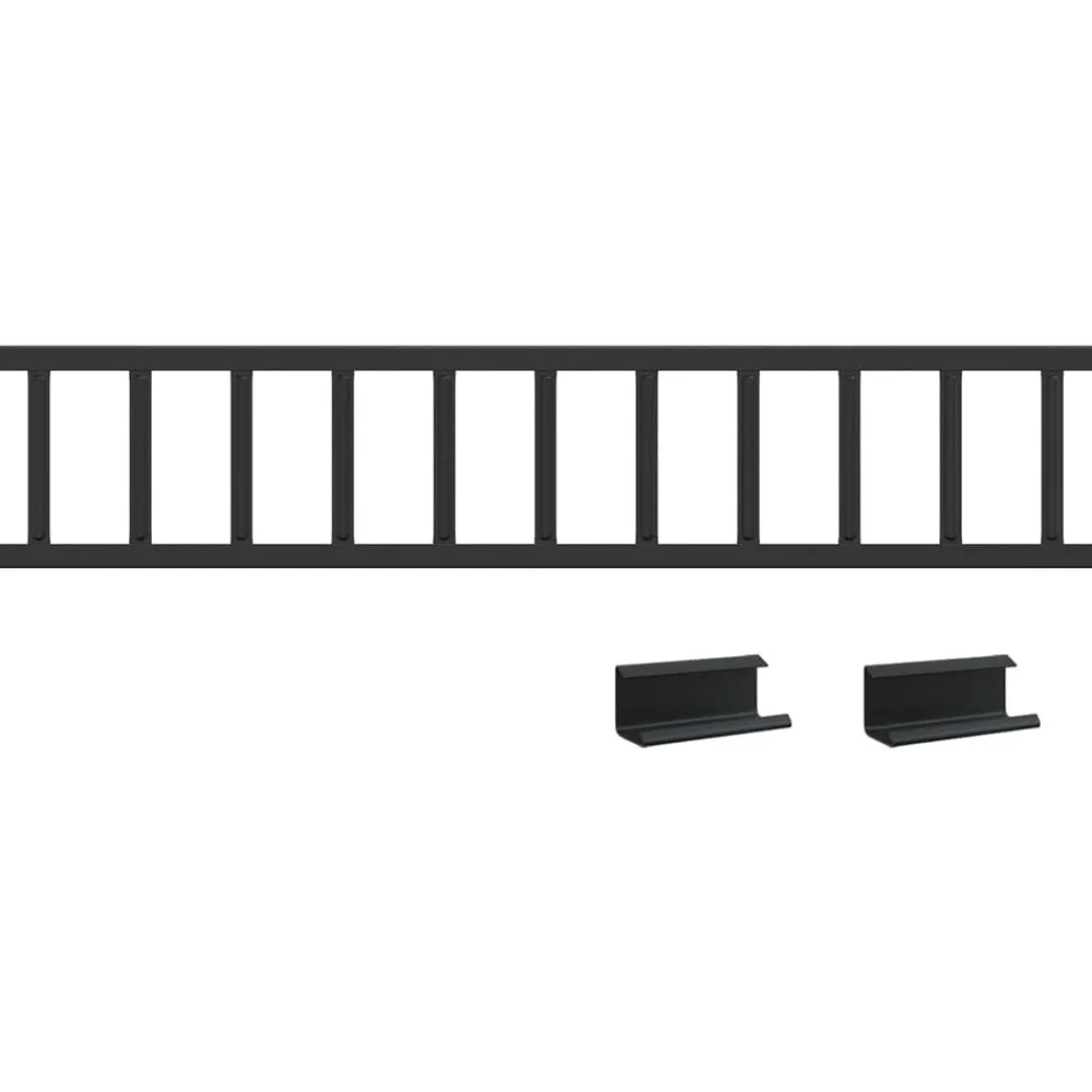 vidaXL Protection de neige pour toit 100 x 2,5 x 20 cm Acier