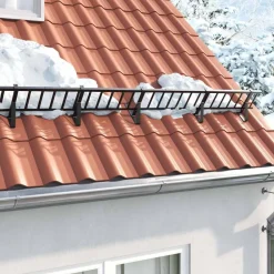 vidaXL Protection de neige pour toit 100 x 29,5 x 34,5 cm Acier