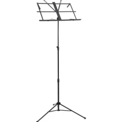 vidaXL Pupitre de livre de musique Noir Acier