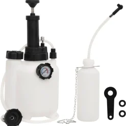 vidaXL Purgeur de frein blanc et noir 3 L