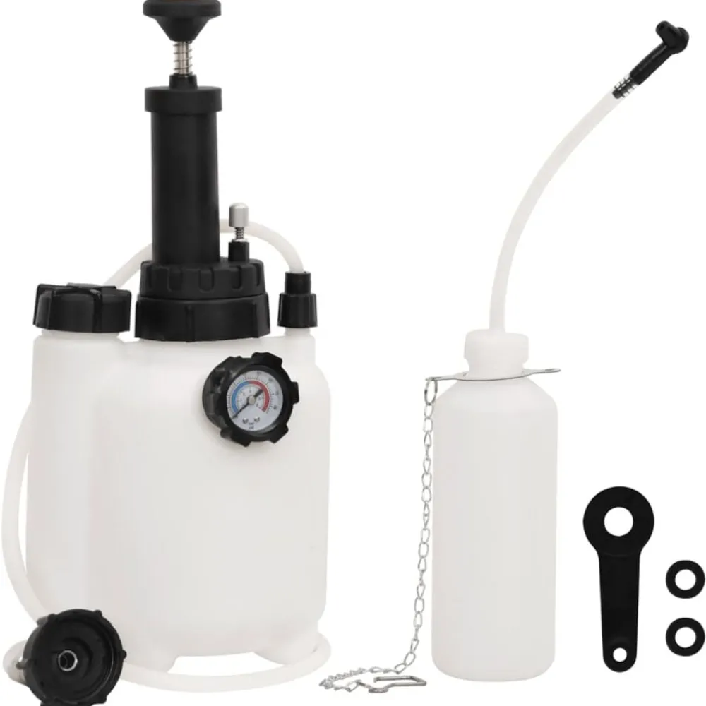 vidaXL Purgeur de frein blanc et noir 3 L