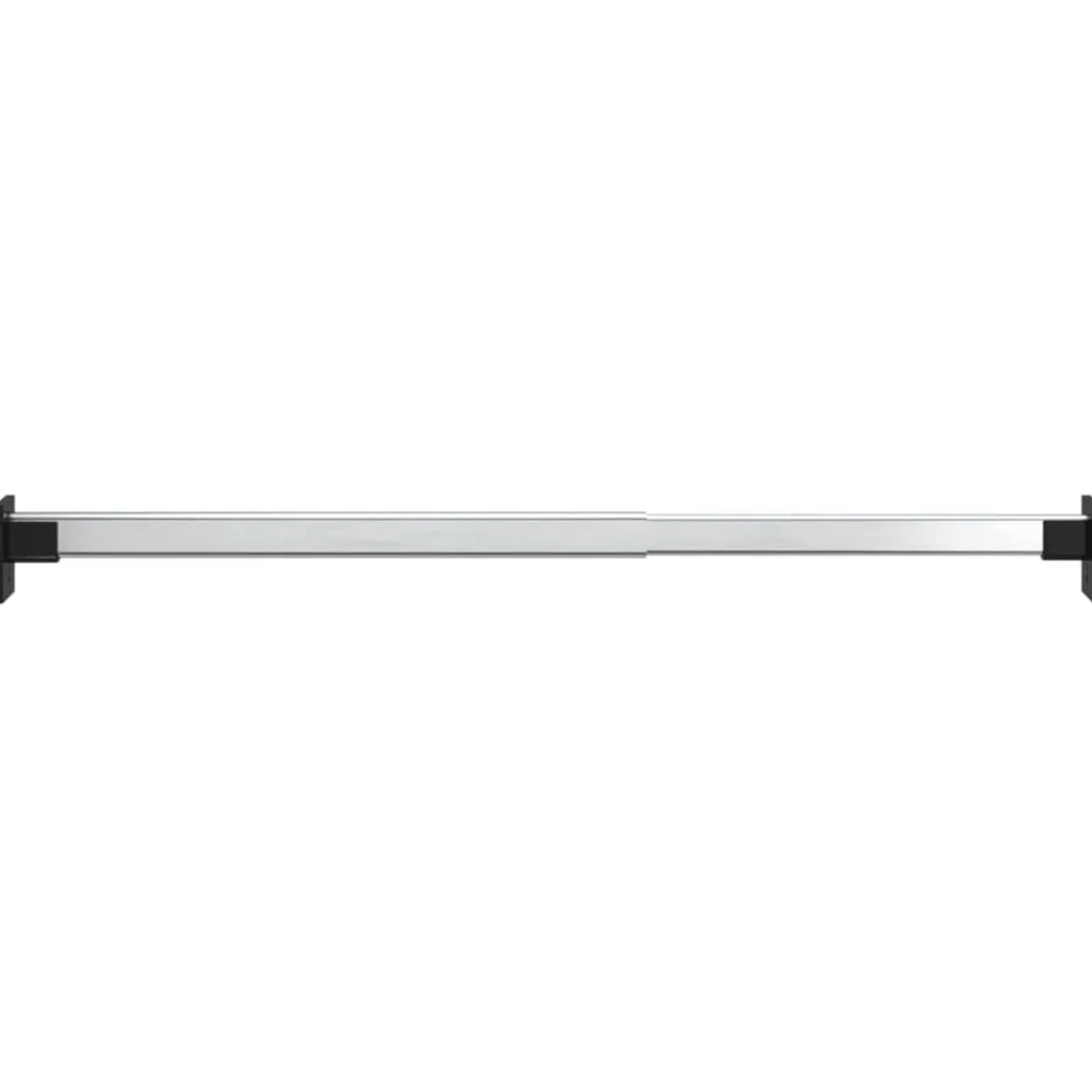 vidaXL Rails de garde-robe télescopiques 4 pcs Argenté 58-100 cm