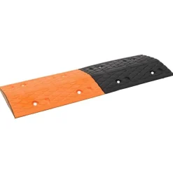vidaXL Ralentisseur Jaune et noir 97x32,5x4 cm Caoutchouc