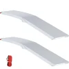 vidaXL Rampe de moto 680 kg 2 pcs Argenté 205 x 28 x 5 cm Aluminium