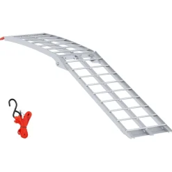 vidaXL Rampe de Moto Argenté 180 x 28 x 5 cm Aluminium