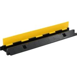 Signalétique-vidaXL Rampe de protection de câble 1 canal caoutchouc 100cm