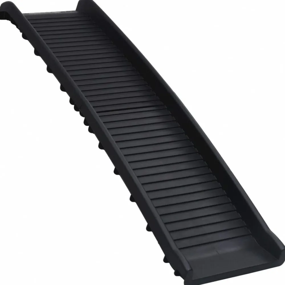 Articles Pour Animaux De Compagnie-vidaXL Rampe de voiture pliable pour chiens Noir 155,5x40x15,5 cm
