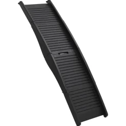 Articles Pour Animaux De Compagnie-vidaXL Rampe pliable pour chien Noir 153x40x12,5 cm Plastique