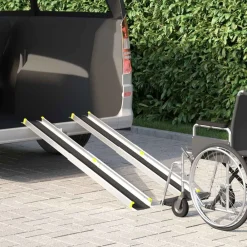 Pièces Détachées Pour Véhicules-vidaXL Rampe pour fauteuil roulant 270 kg 2 pcs Noir 152 x 19 x 5,5 cm