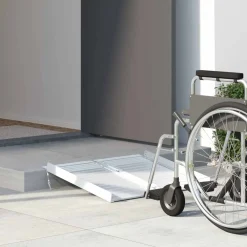 Pièces Détachées Pour Véhicules-vidaXL Rampe pour fauteuil roulant 270 kg Argenté 62 x 73 x 5 cm
