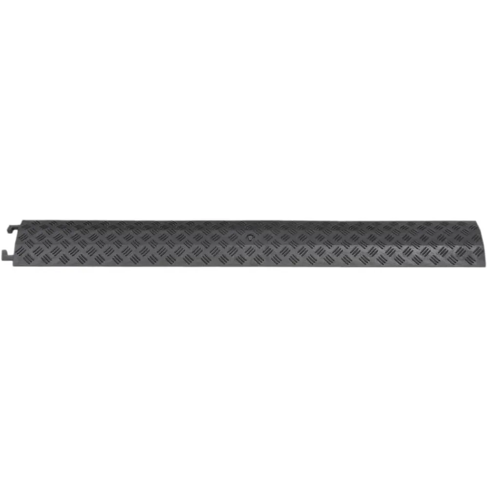 Signalétique-vidaXL Rampes de protection de câble 2 pcs 98,5 cm Noir