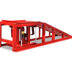 vidaXL Rampes de réparation auto 2 pcs rouge acier