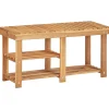 Produits Ménagers-vidaXL Range-chaussures 90x32x46 cm Bois d'acacia massif