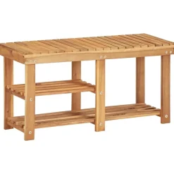 Produits Ménagers-vidaXL Range-chaussures 90x32x46 cm Bois d'acacia massif