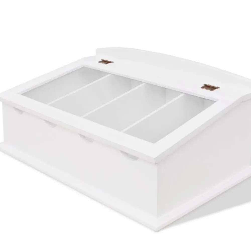 vidaXL Range-couverts en style baroque PFDM Blanc