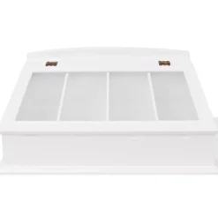 vidaXL Range-couverts en style baroque PFDM Blanc