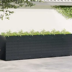 vidaXL Rangement de poubelle à roulettes pour 6 poubelles