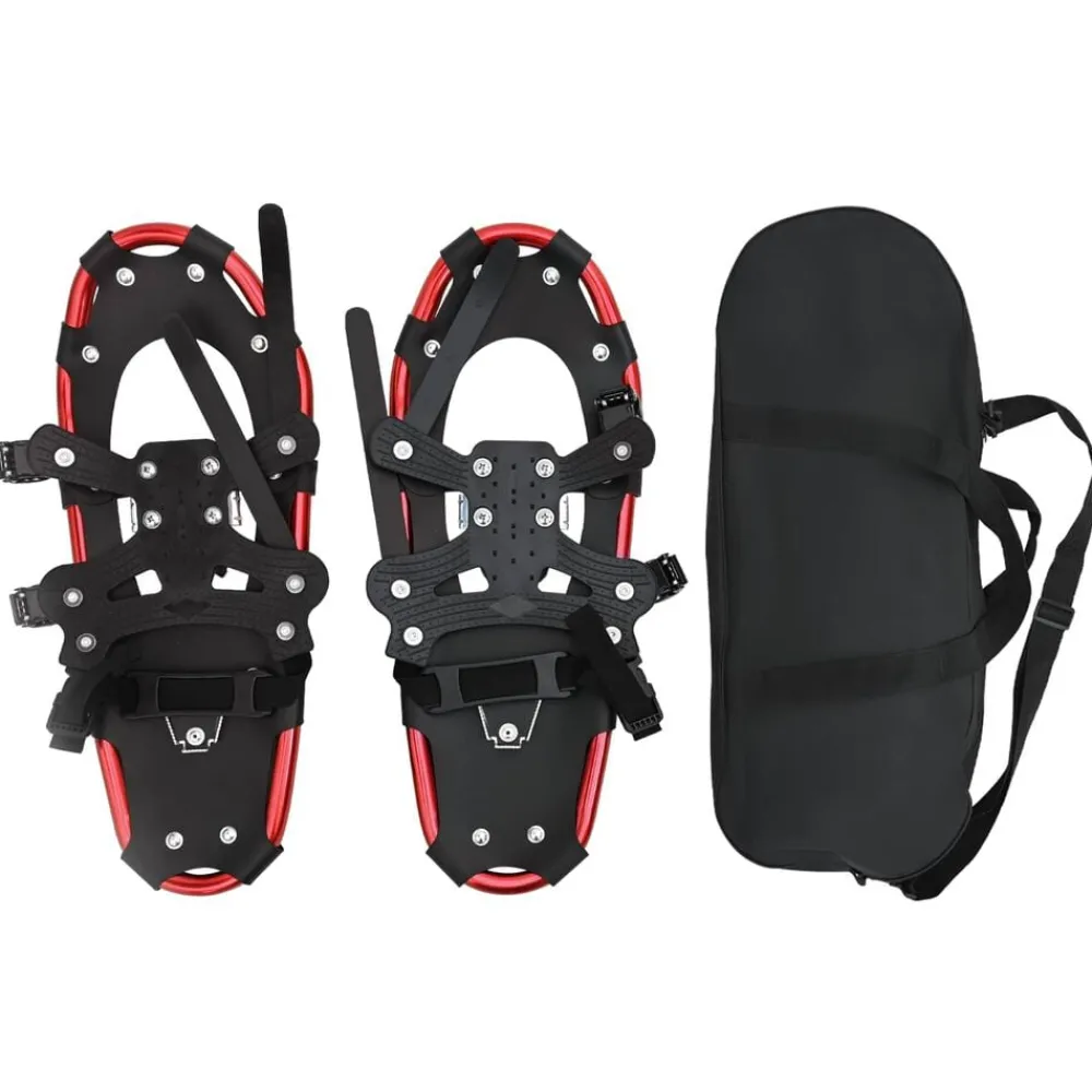 vidaXL Raquettes 3 en 1 et Noir 53,5 x 21 cm Aluminium et HDPE