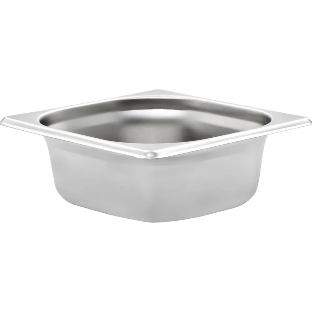 vidaXL Récipients Gastronorm 12 pcs GN 1/6 65 mm Acier inoxydable